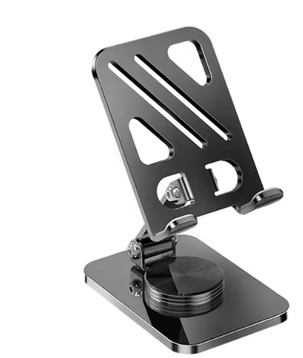 Soporte Ajustable 360° Premium de Aluminio para Celular y Tablet – Base Antideslizante y Plegable